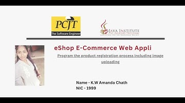 Program the product registration process including image uploading (eshop 13)