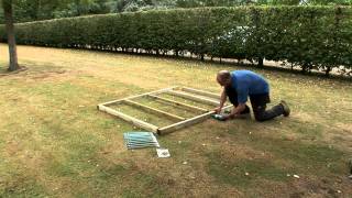 How to build a wooden shed base