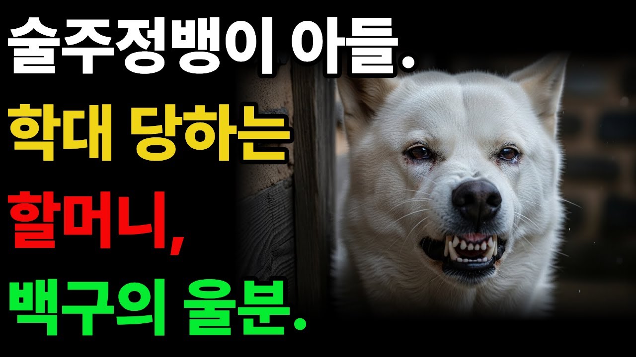 주정뱅이 아들 내외의 학대로 인한 몸과 마음에 상처를 받은 할머니. 어느날 큰 결심을 하고 마는데... 구독,좋아요 부탁드립니다. #진돗개사연 #진돗개 #백구 #감동사연 #황혼사연