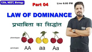 Class 12 Biology NCERT Chapter 5 | प्रभाविता का सिद्धांत L- 4 | Law of Dominance | Yogesh Sir