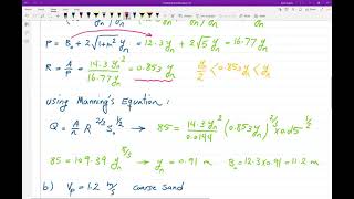 Open Channel Flow; Example 9-3