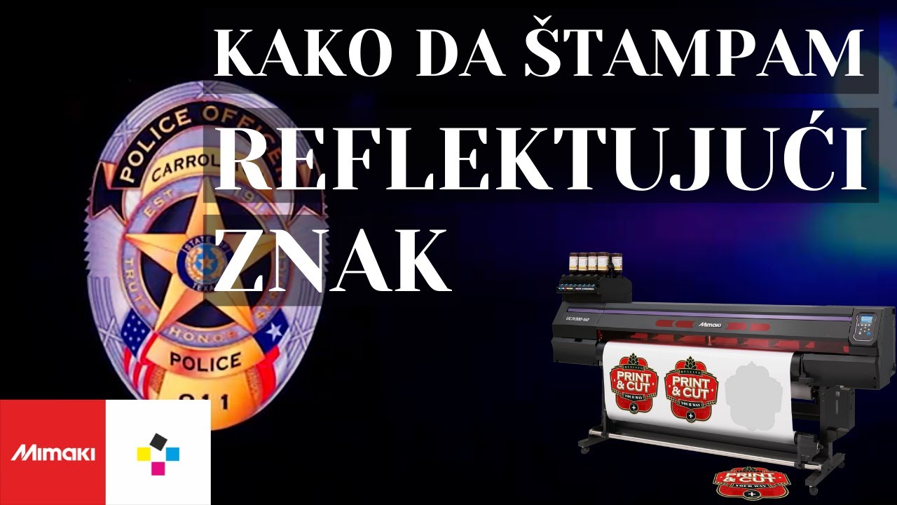 Kako štampati reflektujuću foliju - Mimaki UV 🚸