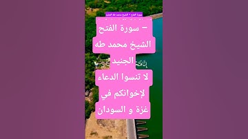 سورة الفتح – الشيخ محمد طه الجنيد #تيك_توك #المصحف  #قران_كريم #لايك  #duet #دويتو #ترند #اكسبلور
