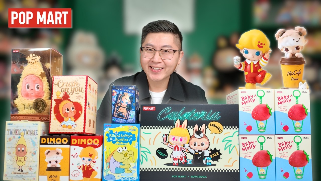 popmart ノベルティ dimoo molly labubu zsiga RANDOM POP MART UNBOXING 😱 Labubu, Dimoo McDonald's, Molly, Zsiga