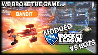 Modded Rocket League Has Gone Too Far... 1v4 vs. Bots IMPOSSIBLE Mode