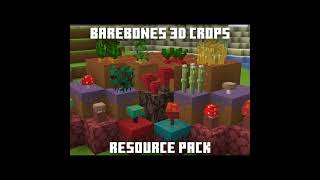 3D Minecraft crops in Barebones