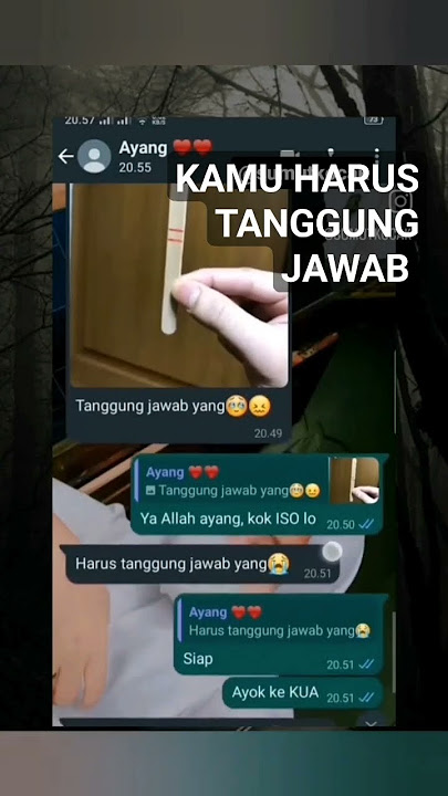 Kamu Harus Tanggung Jawab Sayang. #sayang