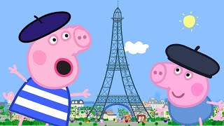 Peppa Pig Goes to Paris 🐷🇫🇷 Peppa Pig  Family Kids Cartoons