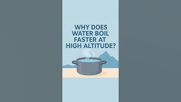 Why does water boil faster at high altitude? ⛰️💧#MamoonaMentorix #BoilingPoint #EverydayChemistry