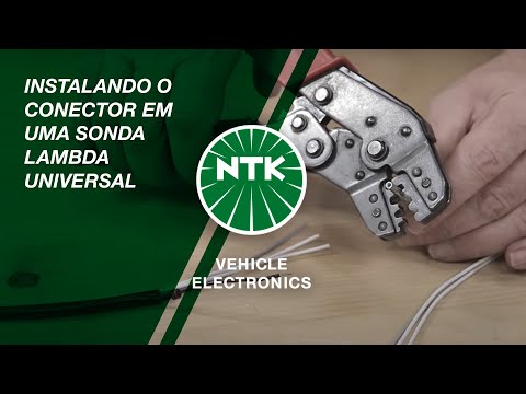 Instalando o conector em uma sonda lambda universal