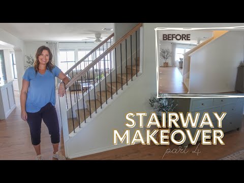 STAIRWAY MAKEOVER PT. 4 | Installing the Handrail and