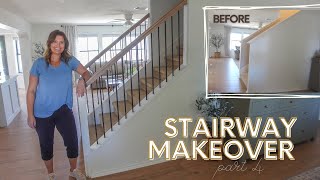 STAIRWAY MAKEOVER PT. 4 | Installing the Handrail and Balusters