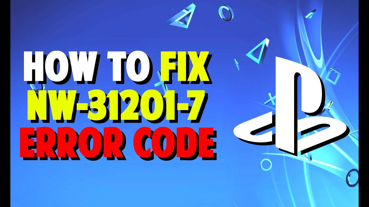 Udvinding Gooey Fancy 🔧 HOW TO FIX PS4 NW-31201-7 ERROR CODE [ Easy | Fast | Working ] - YouTube
