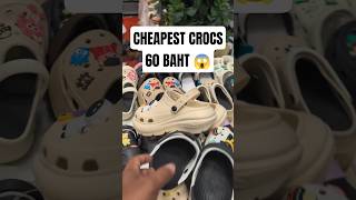 Cheapest crocs Copy in Bangkok.. Cheap shopping. Market village in Bangna..