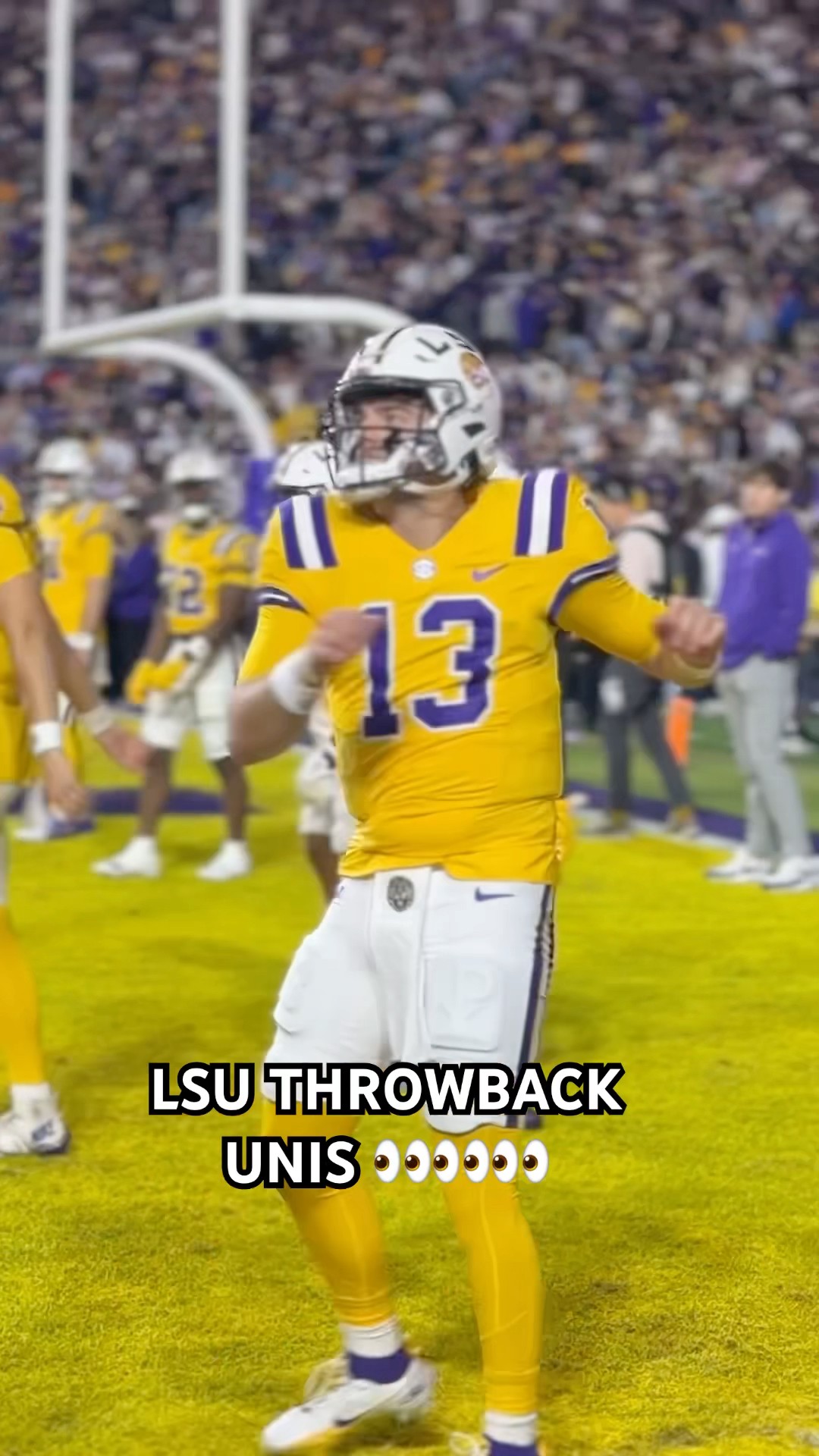 LSU FOOTBALL ROCKING THROWBACK UNIFORMS ?
