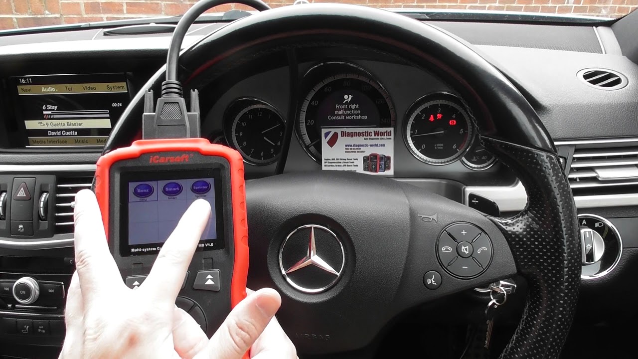 How to use iCarsoft Mercedes MB V1.0