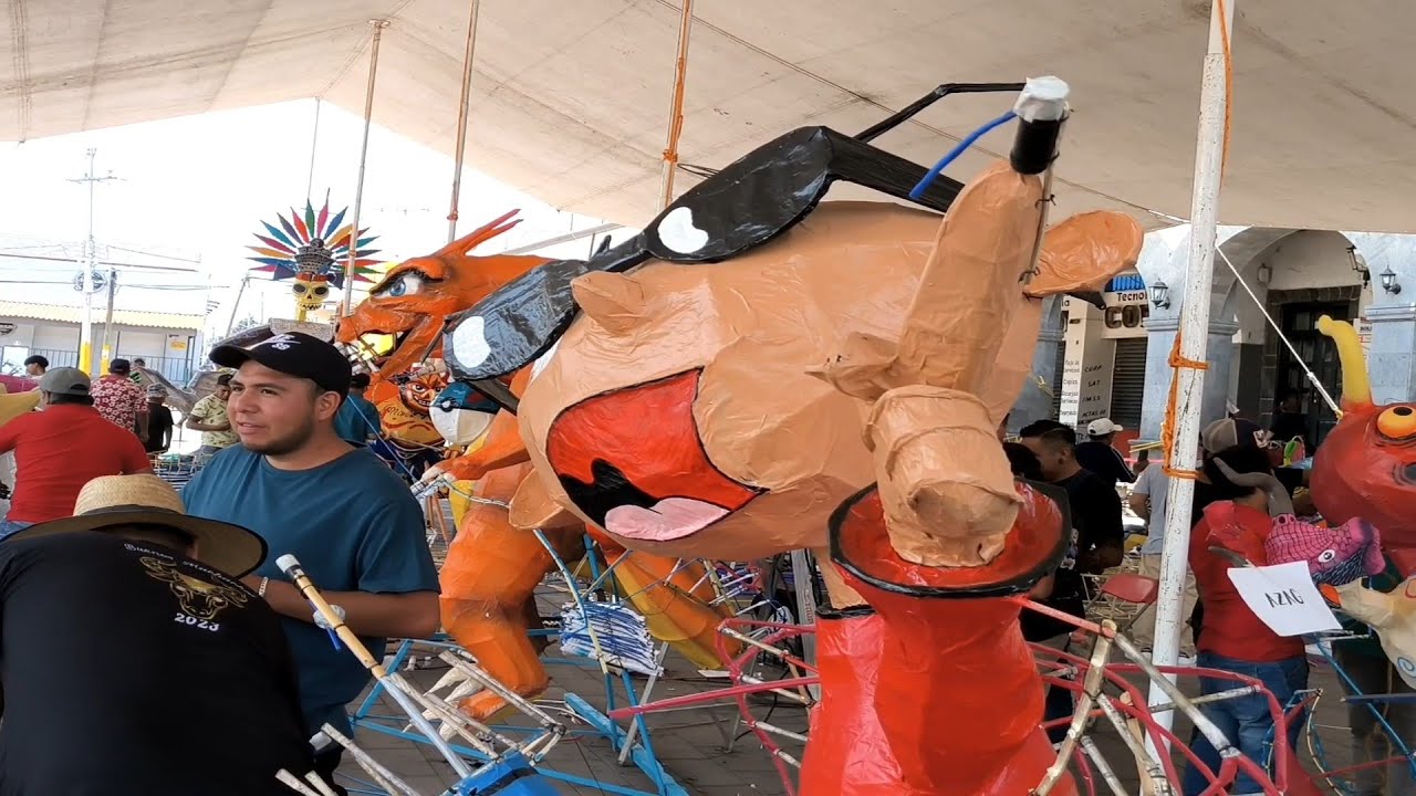 EXHIBICION Y QUEMA DE JUDAS Y ALEBRIJES EN TULTEPEC ESTADO DE MEXICO 9/4/2023 (1/4)