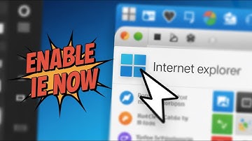 Enable Internet Explorer in 60 SECONDS Easily