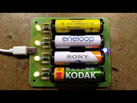 Simple NiMH battery charger (with PCB files)