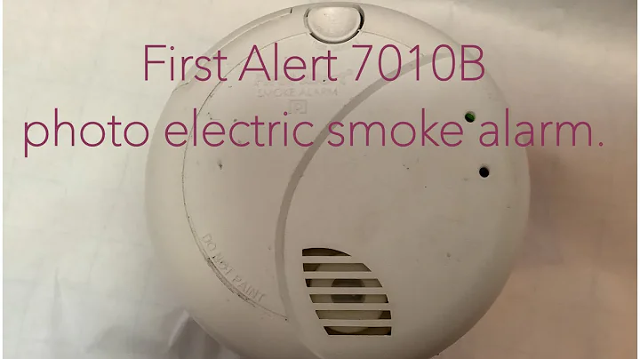 First Alert 7010B Photo Electric Smoke Alarm Test.