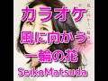カラオケ『風に向かう一輪の花』松田聖子☆歌詞付き