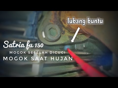 Satria fu rentan mogok kalau kena air, habis mencuci atau nerobos hujan dan banjir jalanan, Solusiny. 