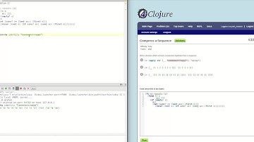 4Clojure Solution to Problem 30 with (partition-by)