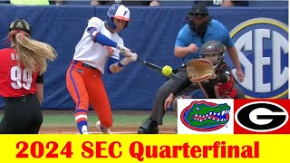 Georgia vs Florida Softball Game Highlights, 2024 SEC Tournament Quarterfinal