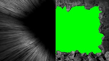4K Wall collapse Green Screen Tunnel Travel Intro Template