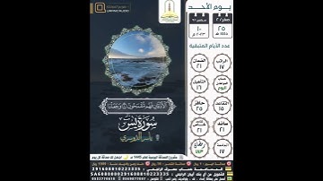 سورة يس الآية ٨-٩ القارئ الشيخ ياسر الدوسري
