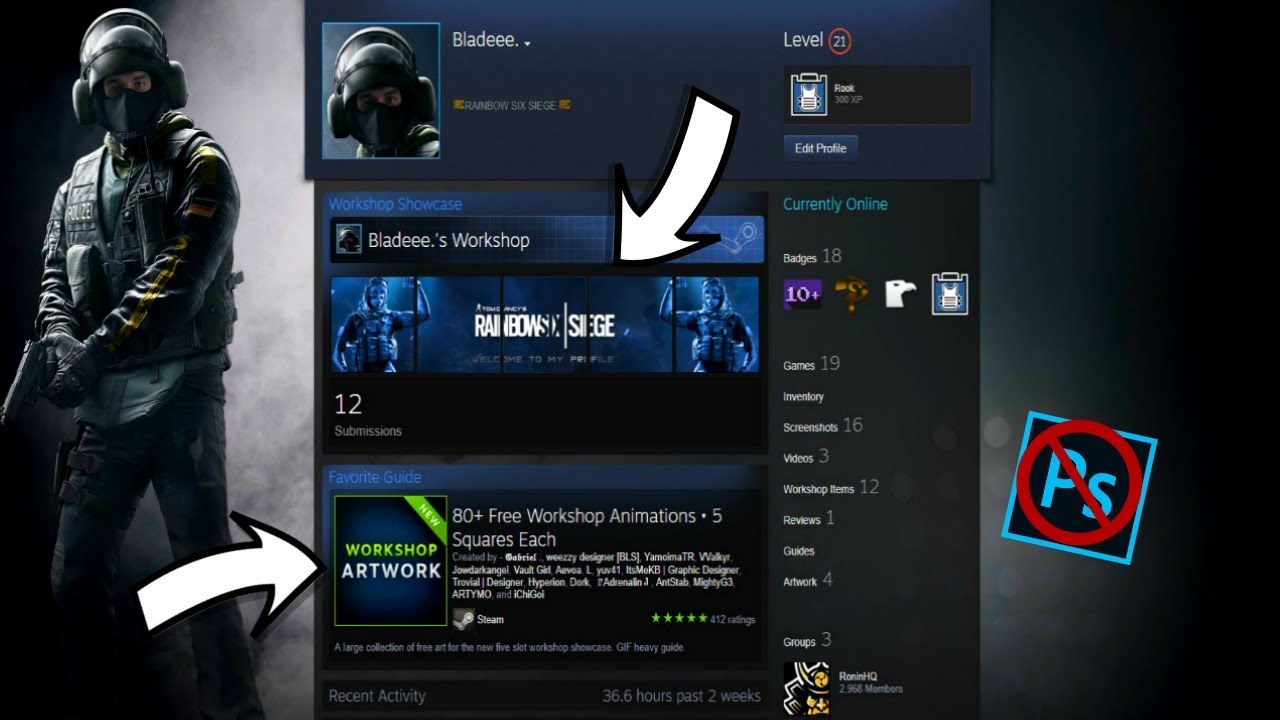 GET THE BEST STEAM PROFILE/ANIMATED WORKSHOP/(WORKING and FREE) - YouTube