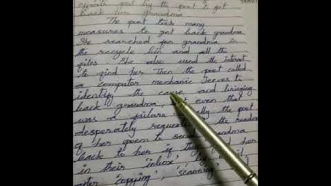 7th English, Unit:1,Poem:The Computer Swallowed Grandma & Supplementary:On Monday Morning