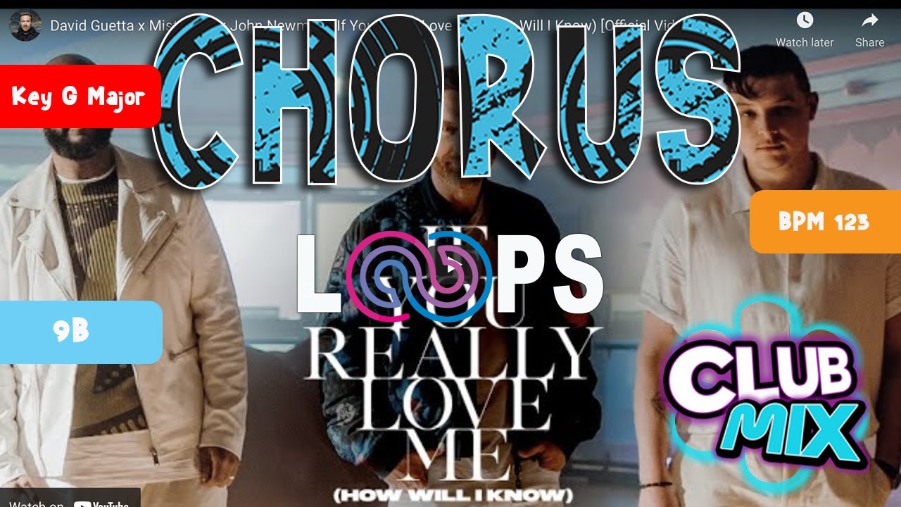David Guetta x MistaJam x John Newman   If You Really Love Me (Chorus Loop)🎧
