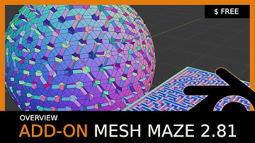 Blender 2.8x Add-on Overview: Mesh Maze (free)