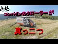 コンバインのクローラーが真っ二つ 現場でクローラー交換 ほぼノーカット