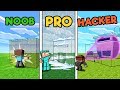 Minecraft - SECRET HIDDEN HOUSE! (NOOB vs PRO vs HACKER)