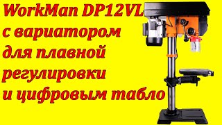 WorkMan DP12VL лучший сверлильный станок с вариатором