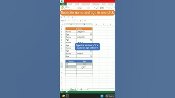 Separate name and age in one click😀😀🔥 #krishnamishratech #excel #exceltips #corporate #finance