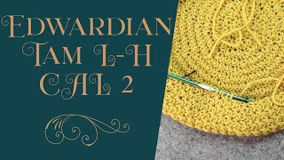 An Edwardian Tam-o’Shanter Crochet-Along Part Two: Rounding the Tip LEFT HANDED