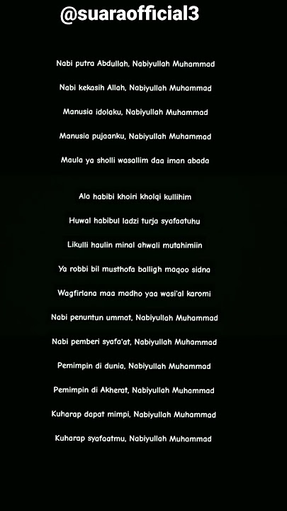 SHOLAWAT VIRAL TERBARU!!! Manusia Idolaku Nabiyullah Muhammad #shorts