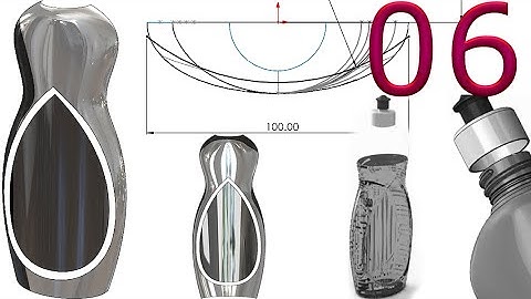 6-Project 55| Detergent Bottle 1|SolidWorks Tutorial: engrave front surface