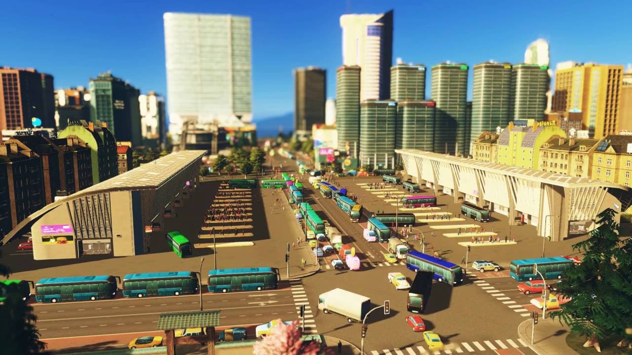 Cities Skylines Busy Bus Stations YouTube