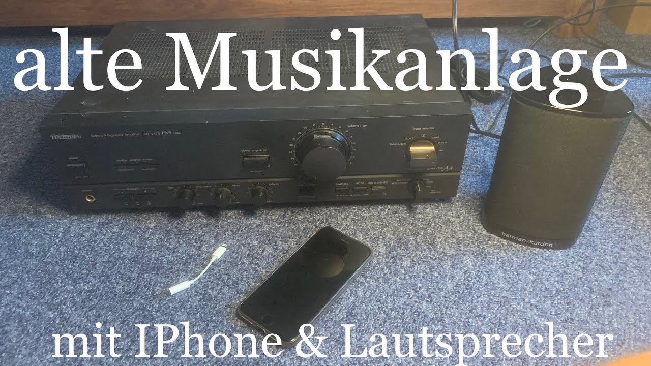 Handy und Lautsprecher mit alter Musikanlage verbinden!! (RetroTutorial) YouTube