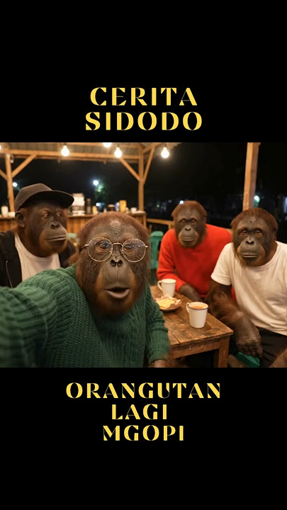 ORANGUTAN LUCU LAGI NGOPI‼️ #viral #shorts #lucu #veo3