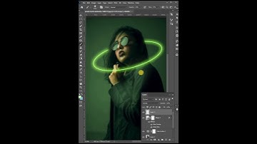 Neon Matrix Light Effect in Photoshop #shorts