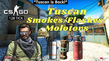 *NEW* TUSCAN SMOKES/FLASHES/MOLOTOVS Lineups | (CS:GO Tips & Tricks) - 128tick #GamingInfection