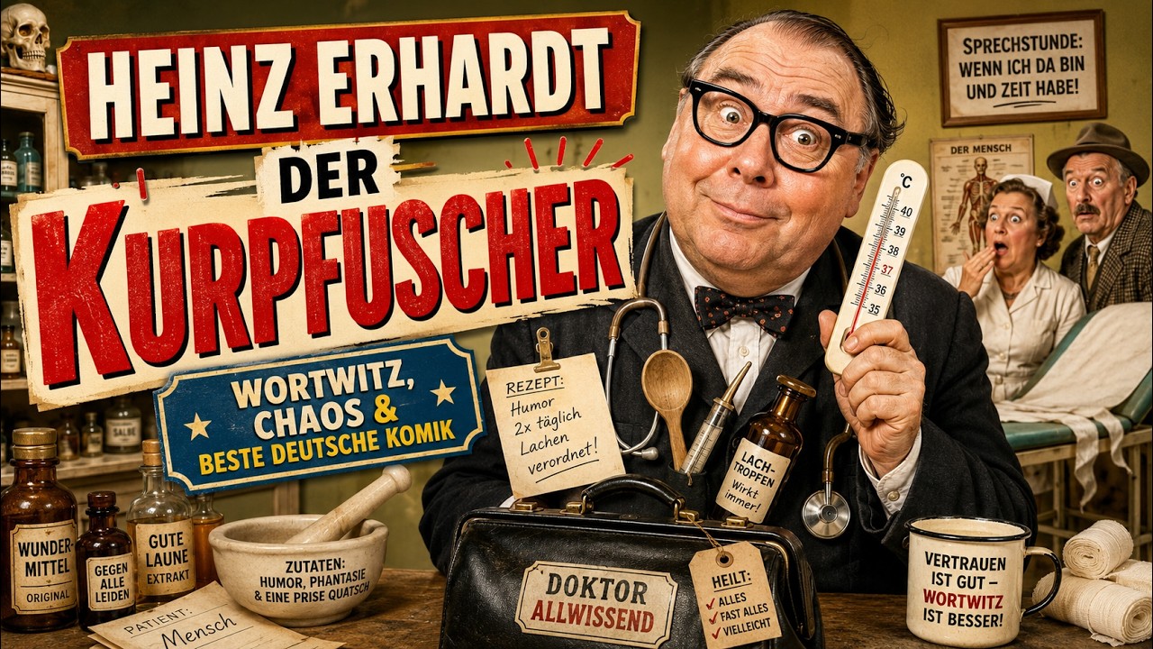 Heinz Erhardt: Der Kurpfuscher - Wortwitz, Chaos und beste deutsche Komik