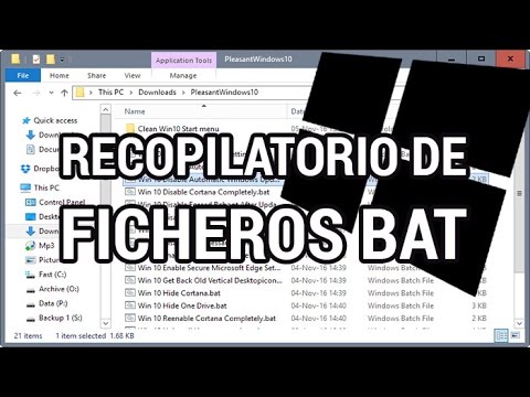 Recopilatorio de ficheros bat para configurar Windows 10 www.informaticovitoria.com