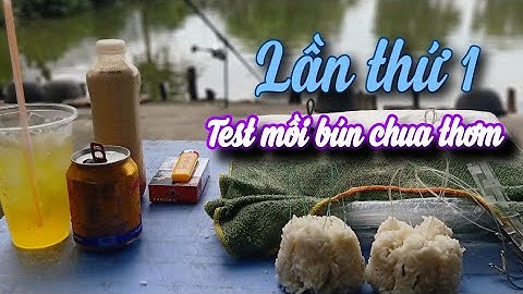 Test mồi bún chua thơm lần thứ 1 | Bắt đc 3 con cá mầm non Phượng Hồng.
