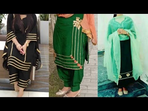 Featured image of post Images Of Punjabi Suits Design With Laces Browse the beautiful new style collection of punjabi suit available in different colors and size with neck and laces designs also with a jacket